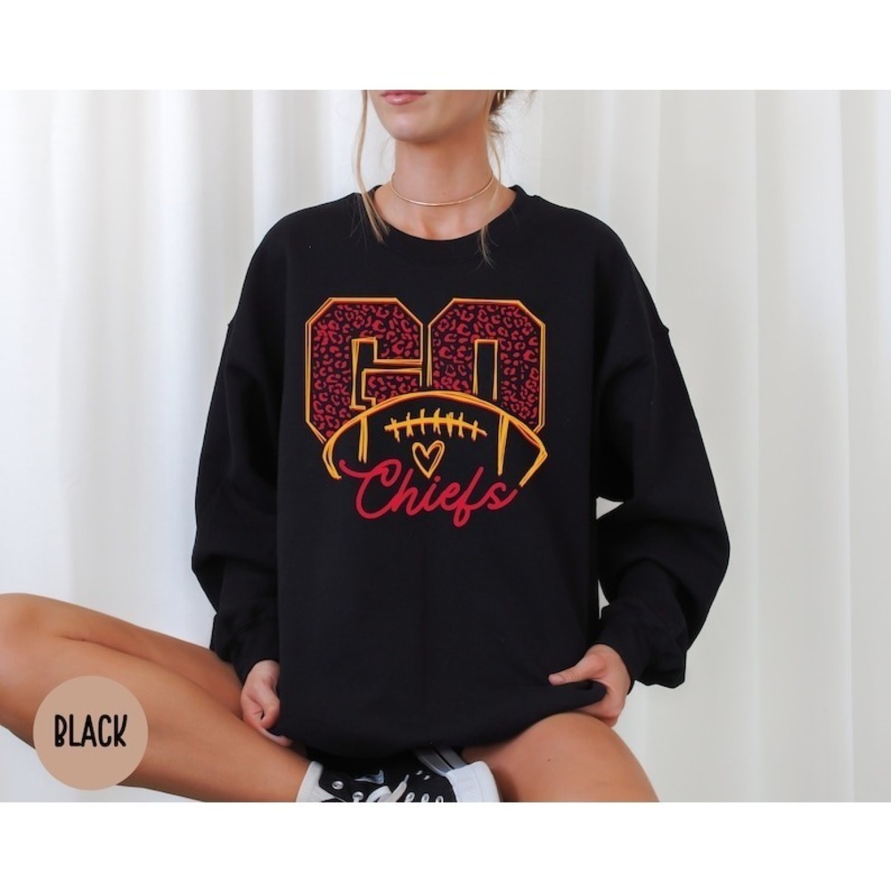 Kansas City Football Sweatshirt, Sweatshirt For KC Fan Football Sweatshirt